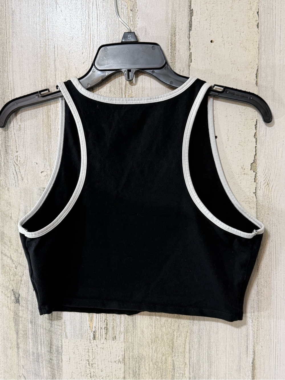 Vans Black Crop Tank with White Trim - Women's - Picture 6 of 12